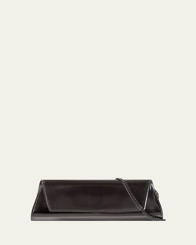 Anouk Mirrored Leather Small Clutch Bag